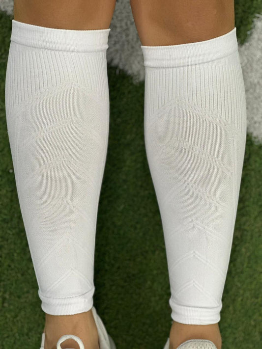 MEDIA PANTORRILLERA DE COMPRESIÓN BLANCA