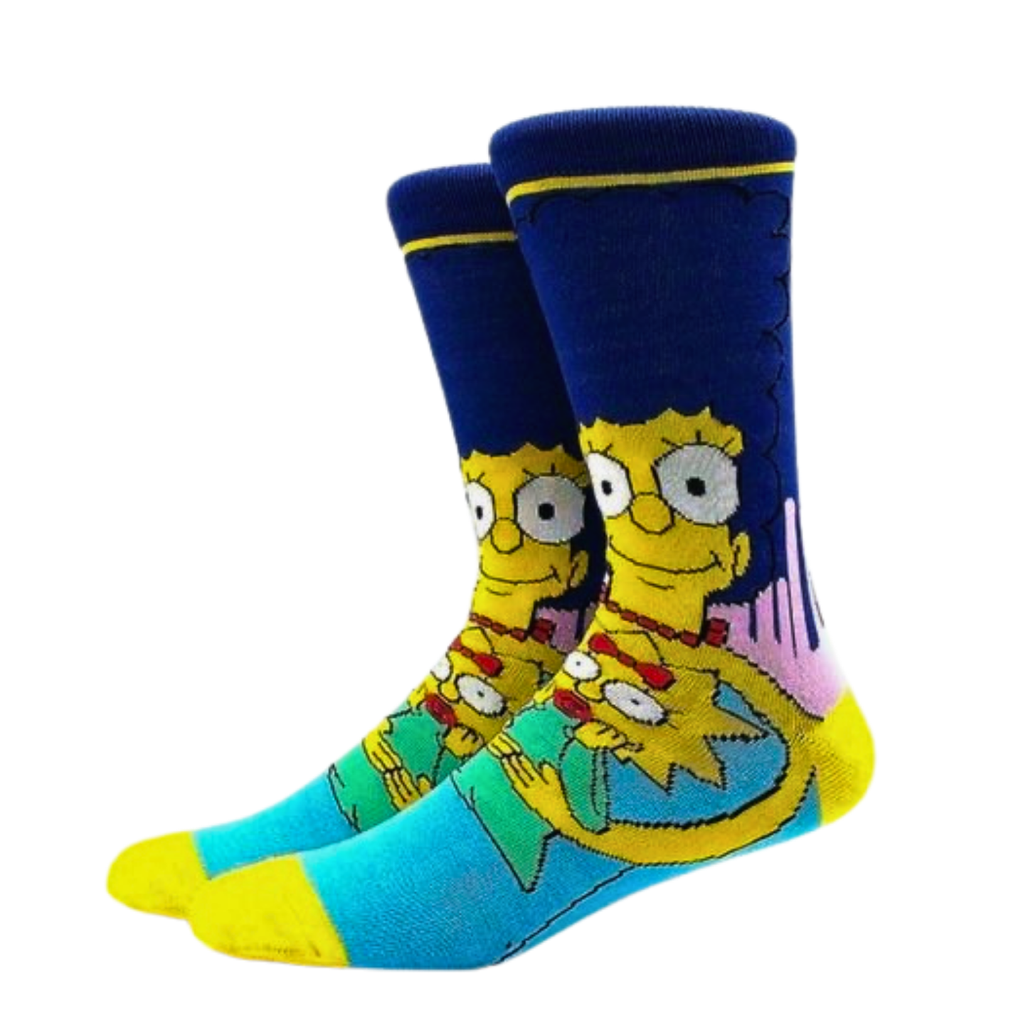 MEDIA MEDIANA AZUL MAGGIE MARGE SIMPSONS