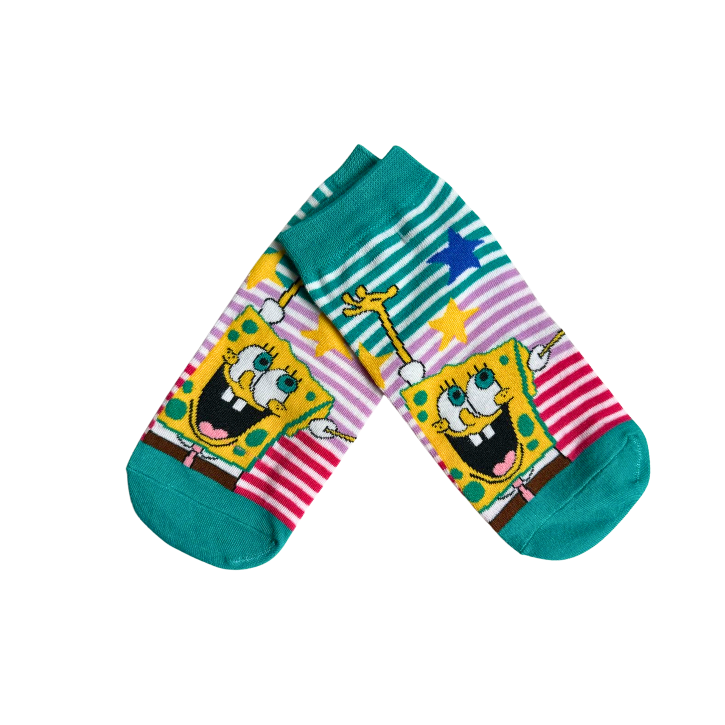 MEDIA TOBILLERA AZUL BOB ESPONJA