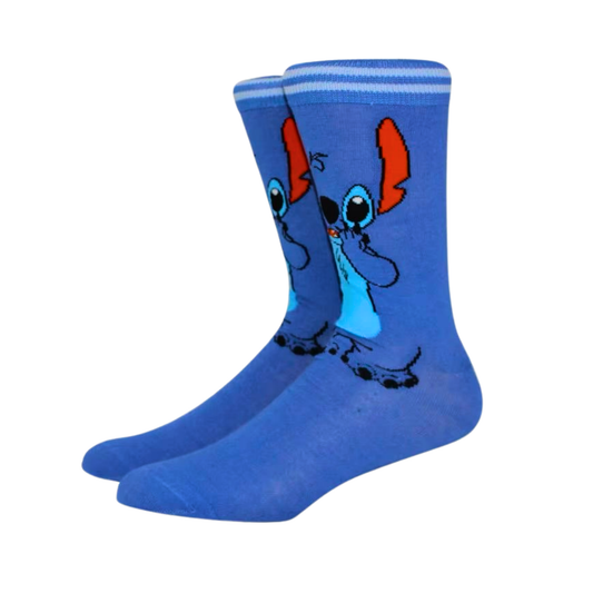MEDIA MEDIANA AZUL STITCH