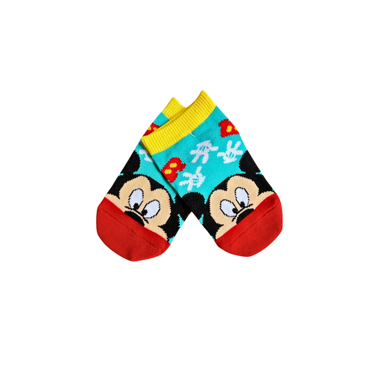 MEDIA ANIMADA INFANTIL CORTA AMARILLA MICKEY MOUSE