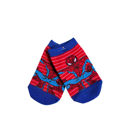 MEDIA ANIMADA INFANTIL CORTA AZUL HOMBRE ARAÑA