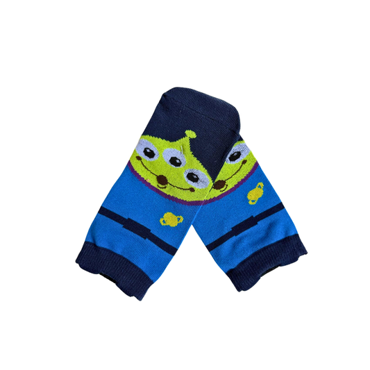 MEDIA ANIMADA INFANTIL CORTA AZUL OSCURO MARCIANOS