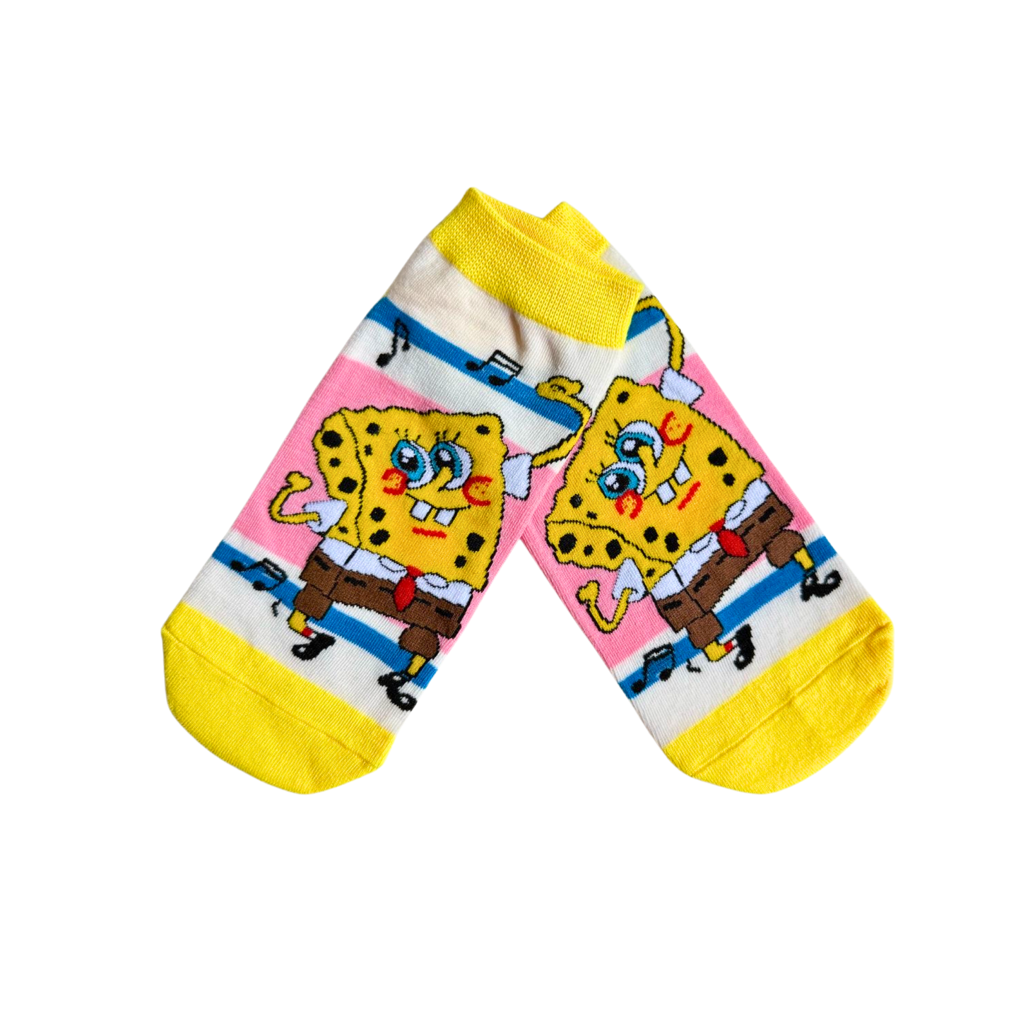 MEDIA TOBILLERA AMARILLA BOB ESPONJA