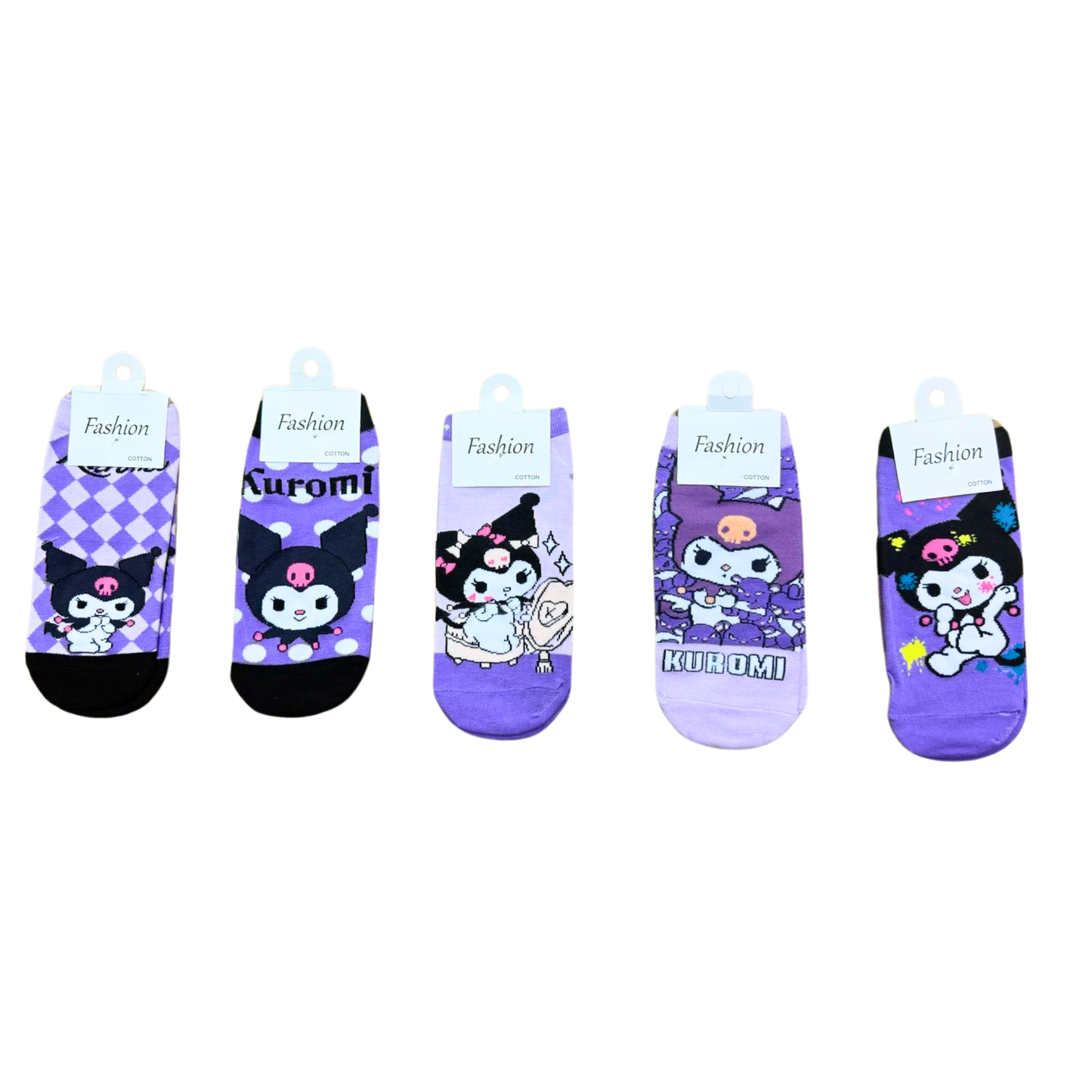 MEDIAS TOBILLERAS LILA KUROMI