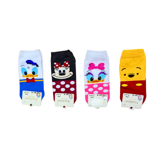 MEDIAS TOBILLERAS MICKEY MOUSE Y WINNIE POOH