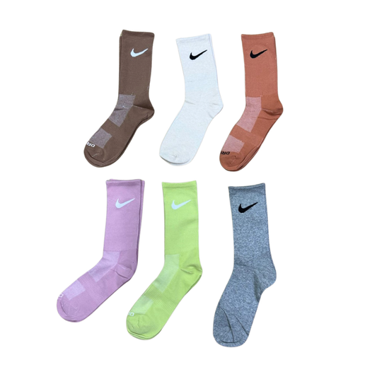 MEDIAS LARGAS DEPORTIVAS NIKE PASTEL